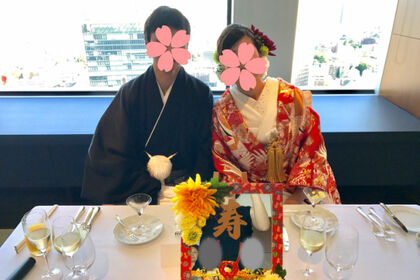 色打掛と紋付袴
