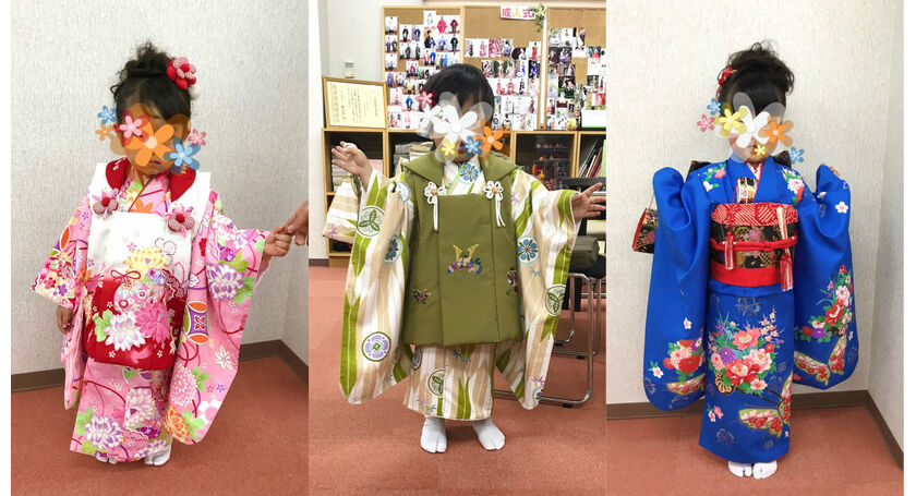 七五三レンタル ヘア着付け 女児と男児 岐阜の貸衣装で人気のブライダル結衣がブログで情報発信中