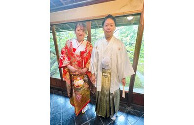 水琴亭　岐阜　色打掛　紋付袴