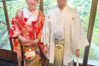 水琴亭　岐阜　色打掛　紋付袴