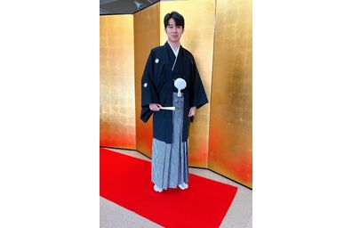 黒紋付き袴　ブライダル結衣