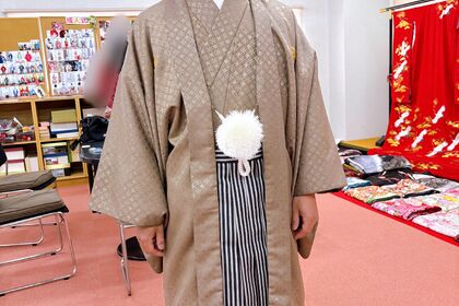 新郎様　紋服　ブライダル結衣